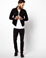 Thumbnail for your product : Lee Denim Jacket Slim Fit Rider Stay Black Stretch