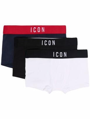 DSQUARED2 Kids Icon three-pack boxers