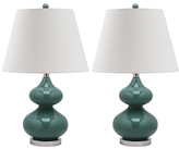 Thumbnail for your product : Safavieh Eva Gourd Glass Table Lamps (Set of 2)