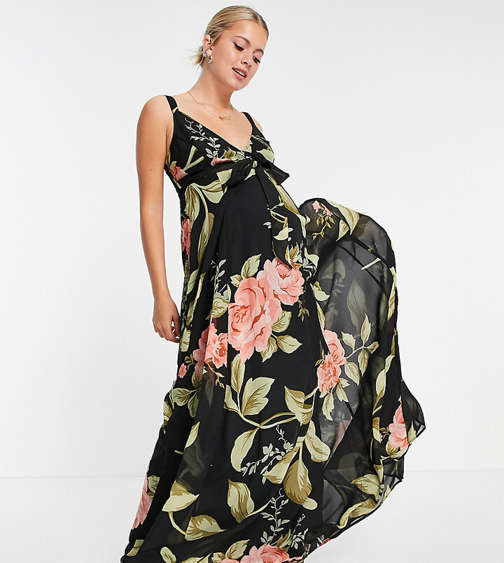 yellow lace maternity dress