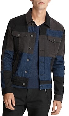 john varvatos patchwork jacket
