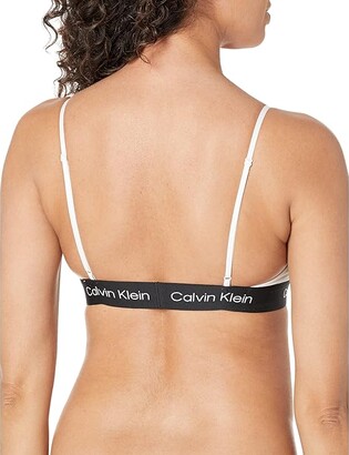 Calvin Klein Underwear 1996 Cotton Unlined Bralette (White) Women's  Lingerie - ShopStyle Bras