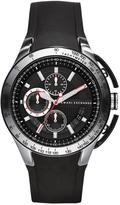 Thumbnail for your product : Armani Exchange Black Dial Stainless Steel And Black Silicon Strap Mens Watch