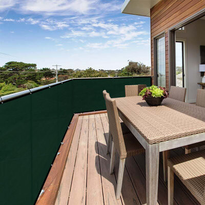 Mr.Garden Brown Shade Fence - High-Density Weave Weatherproof And UV-Resistant Suitable For Gardens Balconies And Patios