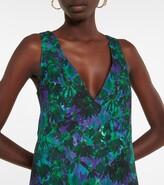 Thumbnail for your product : Plan C Floral twill midi dress