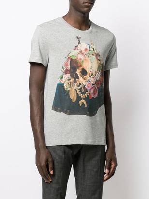 Alexander McQueen floral skull print T-shirt