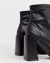 Thumbnail for your product : Raid Empire black square toe sock boots