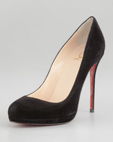 Thumbnail for your product : Christian Louboutin Filo Suede Platform Red Sole Pump
