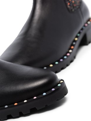 Sophia Webster Bessie glittered Chelsea boots
