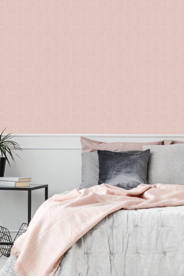 Superfresco Eternity Geometric Blush Pink Wallpaper ShopStyle