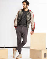 Thumbnail for your product : Eleven Paris Mixed Satin Light Bomber Jacket