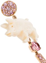 Thumbnail for your product : Francesca Villa Pink 18kt Gold And Sapphire Earrings