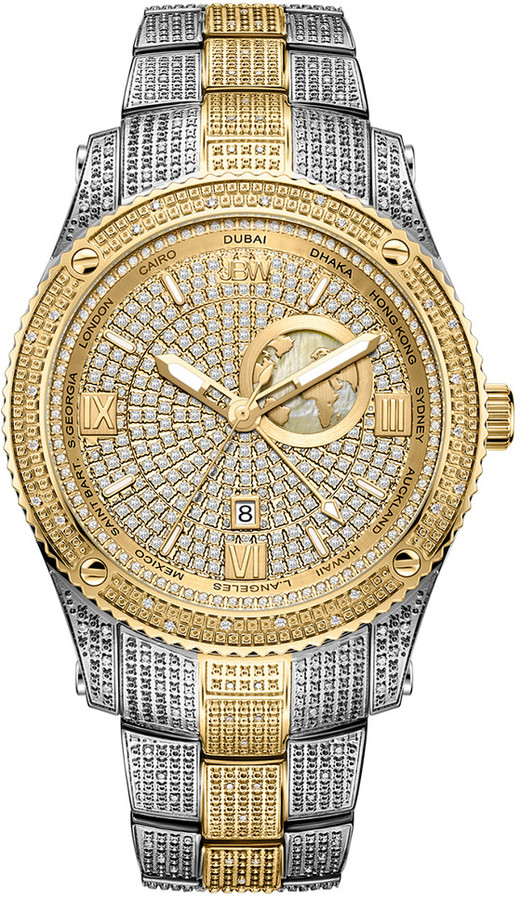 JBW Men's Jet Setter Gmt Diamond Watch ShopStyle