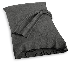 Calvin Klein Modern Cotton Jersey Body Solid King Pillowcase, Pair
