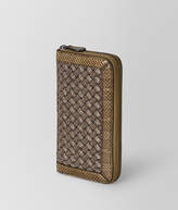 Thumbnail for your product : Bottega Veneta ZIP AROUND WALLET IN INTRECCIATO KNITTED AND AYERS