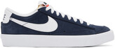 Thumbnail for your product : Nike Navy Suede Blazer Low '77 Sneakers