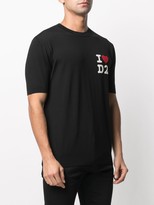 Thumbnail for your product : DSQUARED2 Logo Print Knitted Top