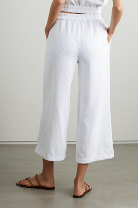 Terry. Capri Organic Cotton Pants - White