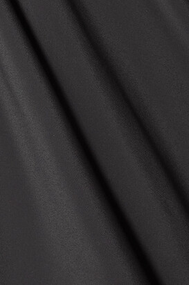 Rick Owens Ruffled Gathered Crepe Maxi Dress - Black