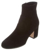 Thumbnail for your product : Gianvito Rossi Suede Round-Toe Booties