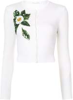 Thumbnail for your product : Oscar de la Renta embroidered floral cardigan