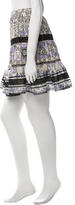 Thumbnail for your product : Anna Sui Lace-Trimmed Silk Skirt w/ Tags