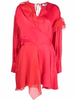 Thumbnail for your product : MSGM Ruffled Asymmetric Wrap Dress