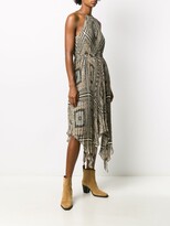 Thumbnail for your product : MICHAEL Michael Kors Geometric-Print Pleated Dress