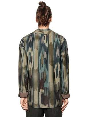 Etro Woven Cotton & Wool Kimono Style Jacket