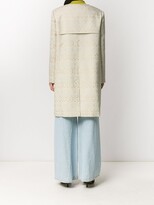 Thumbnail for your product : Chanel Pre Owned Logo-Embroidered Collarless Coat