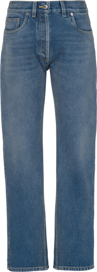 Spreek uit kip Verkeerd Prada Organic Denim Five-pocket Trousers - ShopStyle Jeans