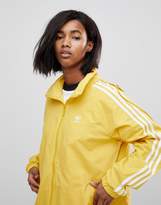 Thumbnail for your product : adidas Adicolor Three Stripe Stadium Jacket With Hood In Yellow