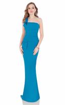 Thumbnail for your product : Terani Couture Lustrous One Shoulder Straight Neck Column Gown 1621E1508