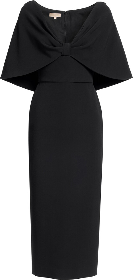 Elie Saab Sleeve Cady Midi DressSaab