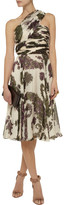 Thumbnail for your product : Giambattista Valli One-shoulder printed silk dress