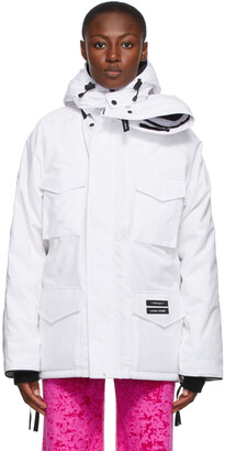 Y/Project SSENSE Exclusive White Canada Goose Edition Down Constable Parka  - ShopStyle Outerwear