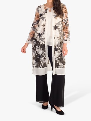 Chesca Embroidered Sequin Coat