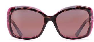 Maui Jim Orchid Polarized Oversized Square Sunglasses
