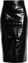 Thumbnail for your product : KHAITE Mya High Waist Leather Pencil Skirt