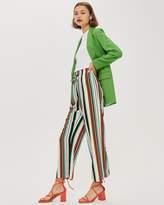 Thumbnail for your product : Topshop Stripe Slouch Wide Leg Trousers