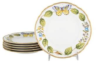 Anna Weatherley Set of 6 Hand-Painted Dessert Plates