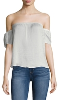 Thumbnail for your product : Lucca Couture Off Shoulder Washed Satin top