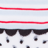 Thumbnail for your product : Paul Smith Women's White Semi-Sheer 'Abigail Spot' Socks