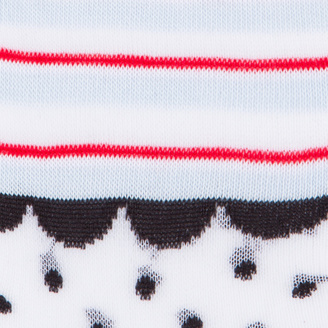 Paul Smith Women's White Semi-Sheer 'Abigail Spot' Socks