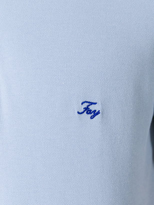 Fay logo embroidered polo shirt
