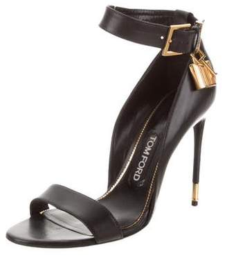 Tom Ford Leather Padlock Sandals