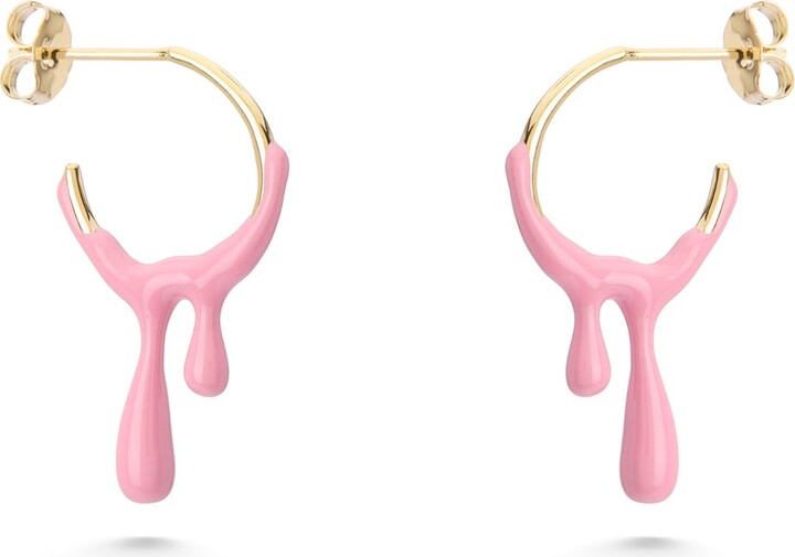 Dolcetto Designs Gold / Yellow Gelato Raspberry Hoop - Gold