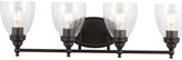 Thumbnail for your product : Jonathan Y Designs Marais 30In 4-Light Metal Glass Led Wall Sconce