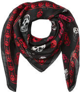 Thumbnail for your product : Alexander McQueen Printed Silk Chiffon Scarf