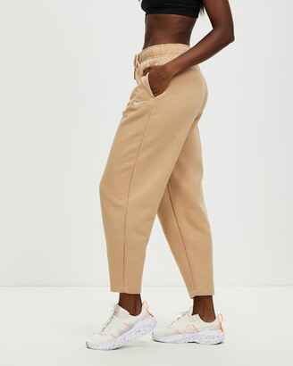 Nike Women's Brown Track Pants - Sportswear Collection Essentials Fleece Curve Jogger Pants - Size M at The Iconic
